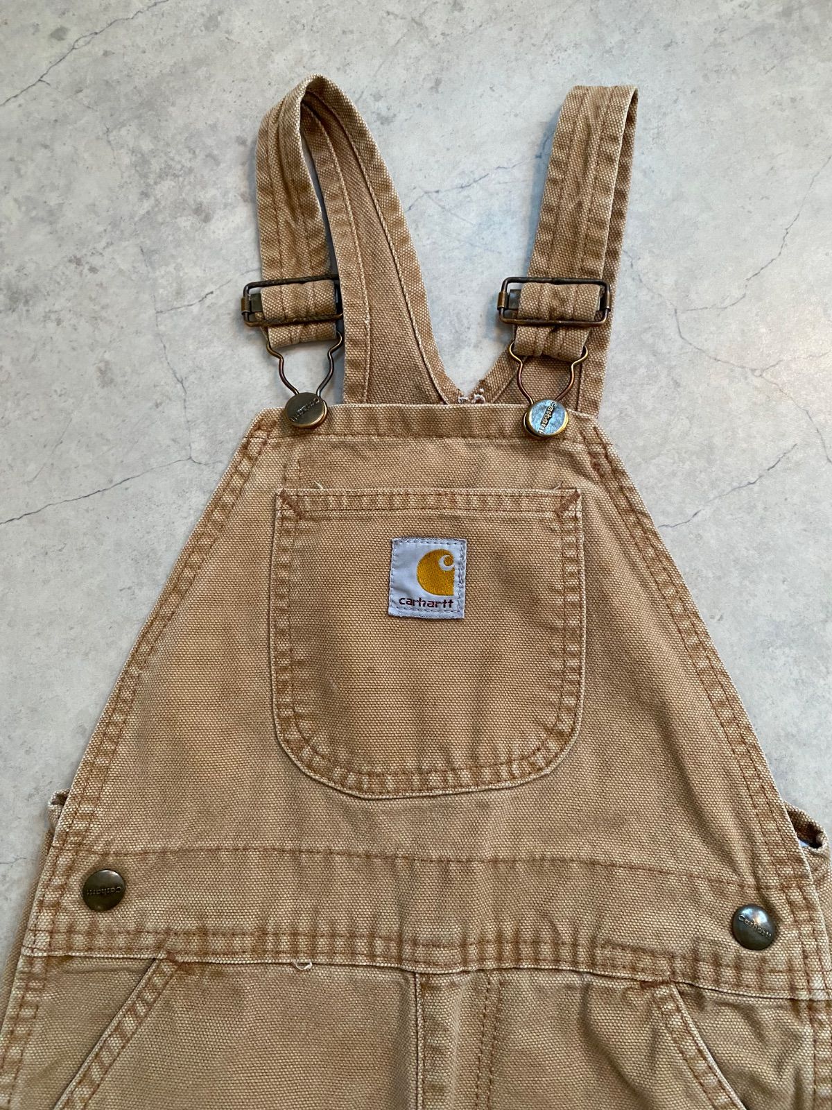 Size 110】vintage カーハート オーバーオール ブラウンダック - メルカリ