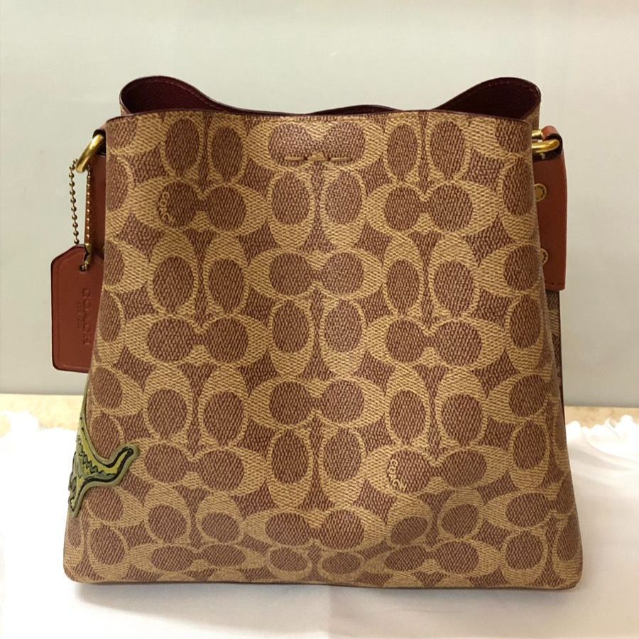 COACH コーチ ウィロウ バケット バッグ シグネチャー キャンバス