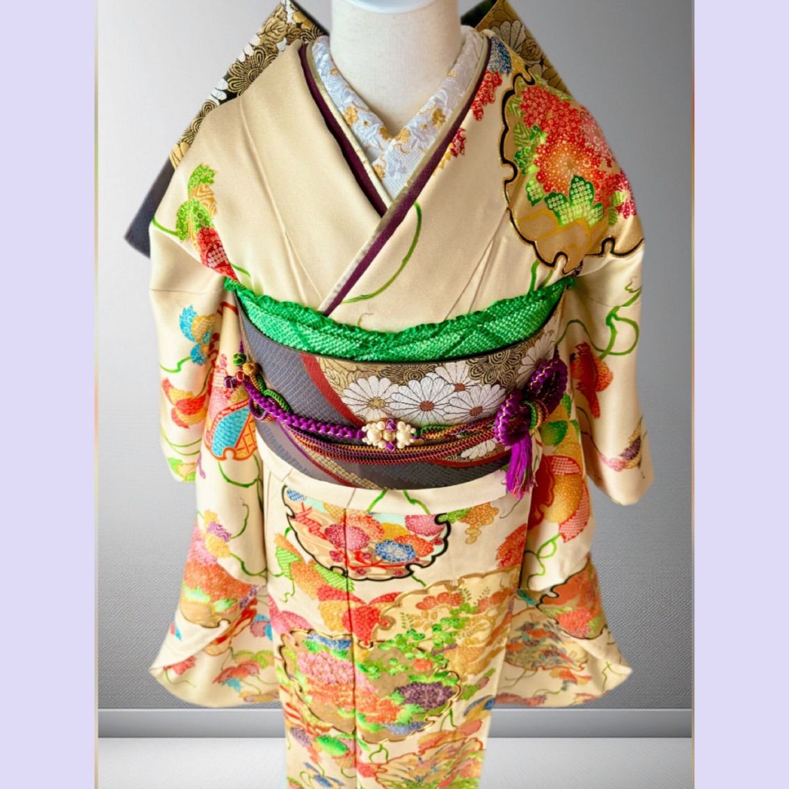 振袖フルセット 正絹