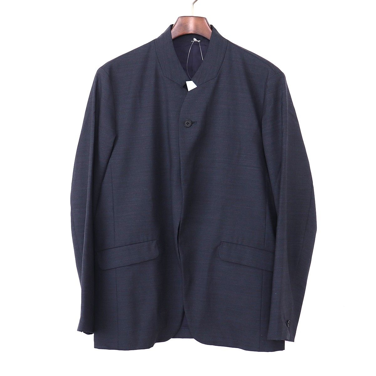 ETHOSENS ノーカラージャケット ブラック ETHOSENS ノーカラージャケット - メルカリ