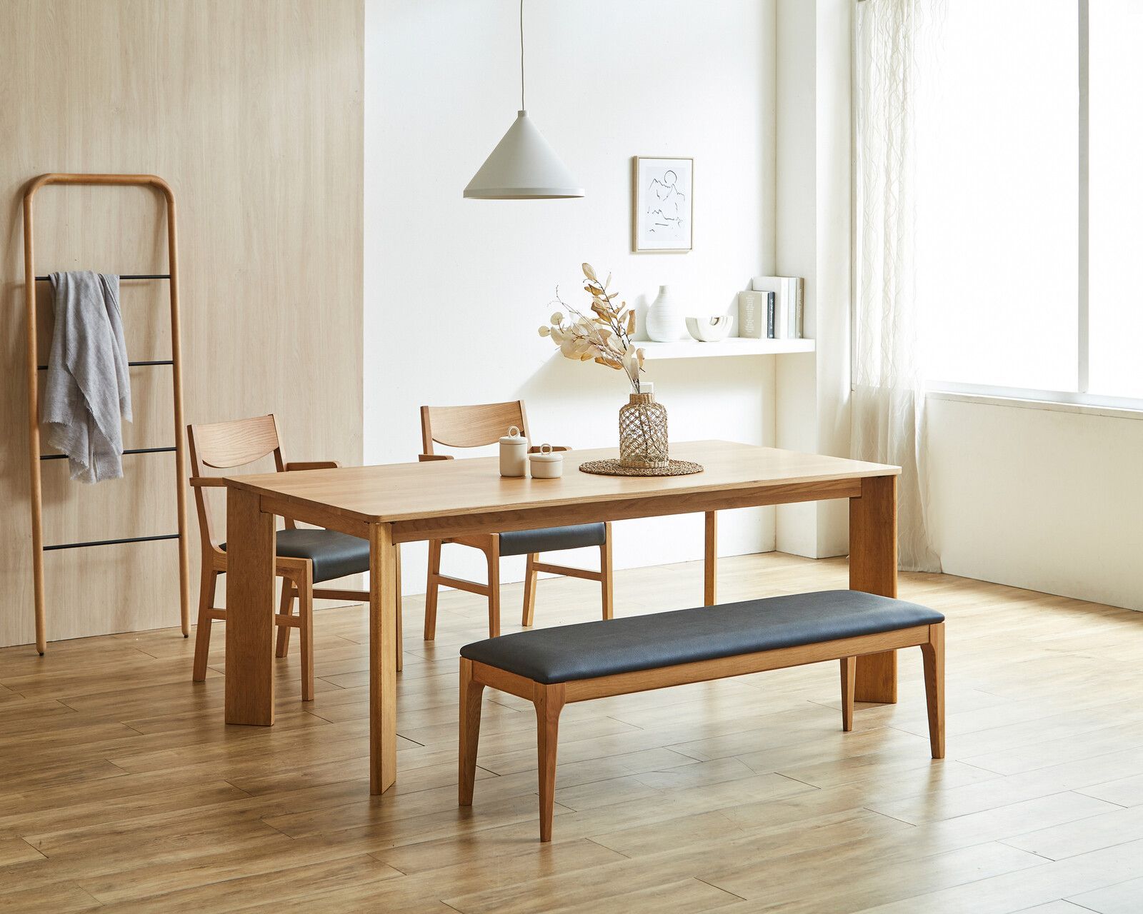 和モダン ダイニングテーブル