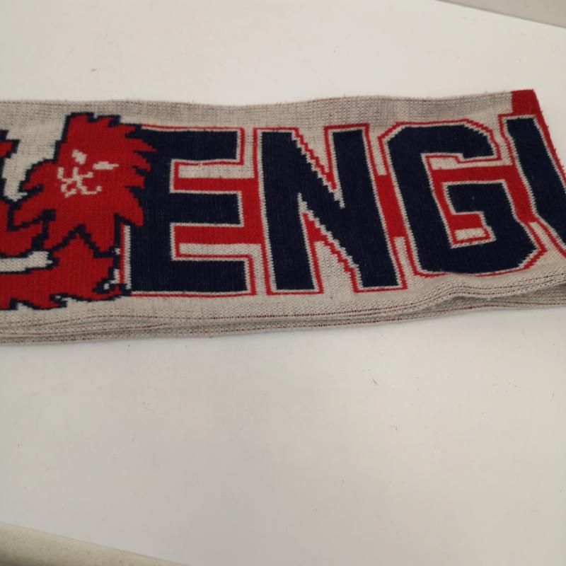 イングランド代表　サッカーマフラー USED 古着 マフラー 90s イングランド代表 サッカー マフラー