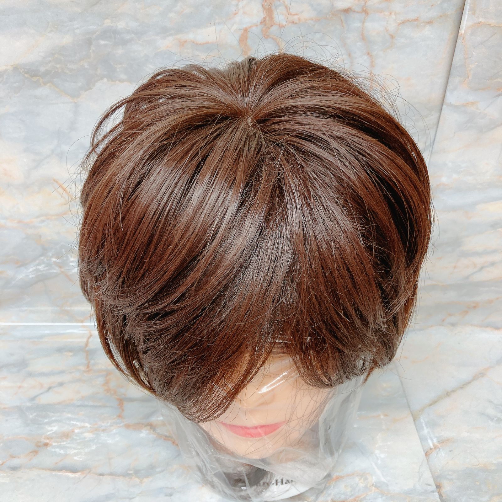 MALIBU ウィッグ オールセット ブラウン ショート ボブ ヘア ウィッグ メンテナンス セット 6点セット