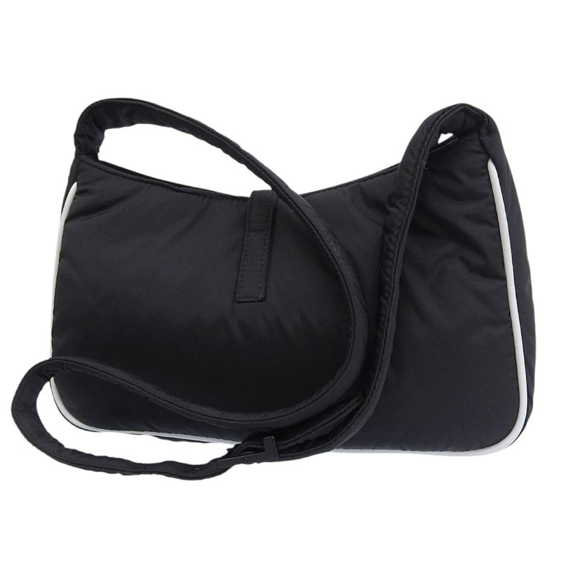 サンローラン SAINT LAURENT ショルダーバッグ クロスボディバッグ ナイロン ブラック/ホワイト 733294 中古 新入荷 OB2624 サンローラン SAINT LAURENT ショルダーバッグ クロスボディバッグ