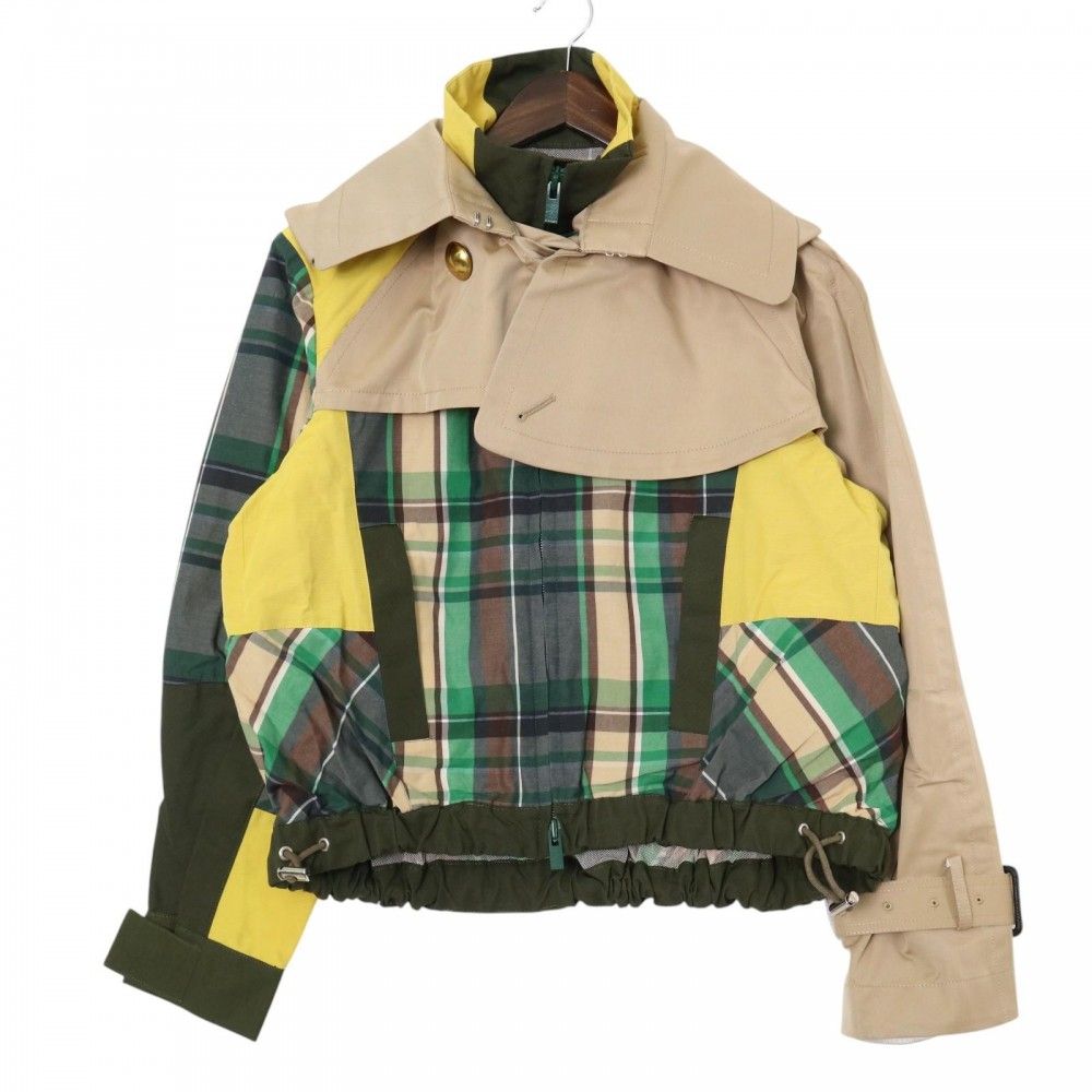 サカイ ジャケット レディース トレンチ チェック アウター 服 Sacai  