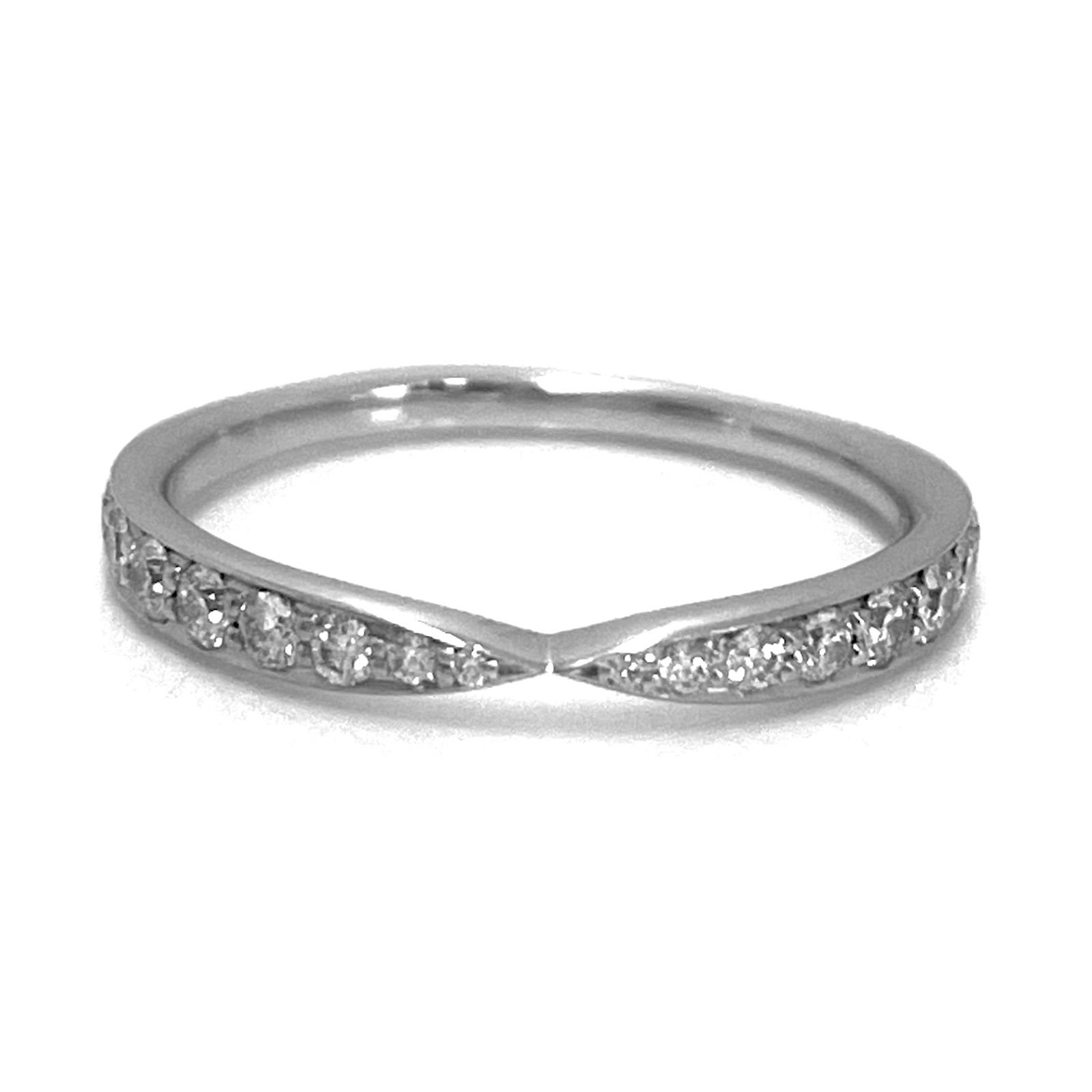TIFFANY❤pt950 ハーフサークル ダイヤモンド リング TIFFANY&Co. ティファニー ハーフサークル ダイヤモンド リング