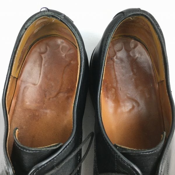 80s-90s?Vintage☆ハンドメイド キャップトゥシューズ〈黒/BLACK