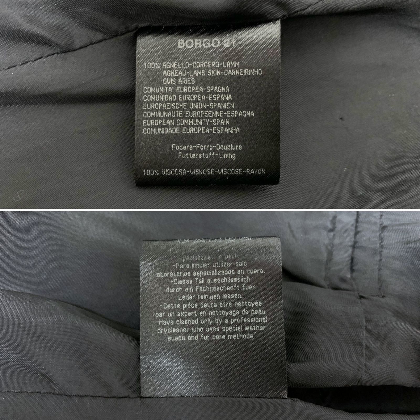 Giorgio Armani エンボス加工レザージャケット GIORGIO ARMANI (ジョルジオアルマーニ) エンボス加工 レザー