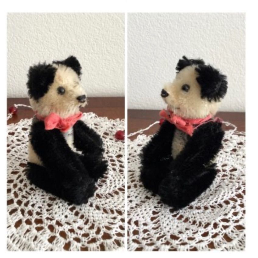 ヴィンテージシュコのパンダ テディベア かわいい テディベア ピンク