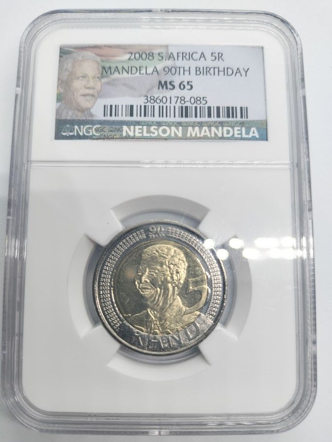 NGC MS65 2008 南アフリカ共和国 ネルソン・マンデラ生誕90周年