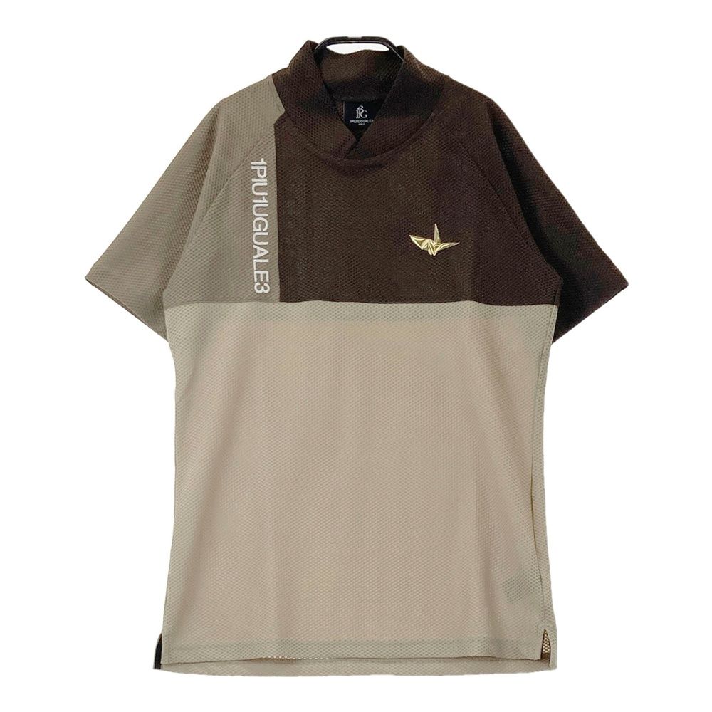 サイズ 3 1PIU1UGUALE3 GOLF GST194 半袖モックネックTシャツ ベージュ系 240101472663 ゴルフウェア レディース ストスト