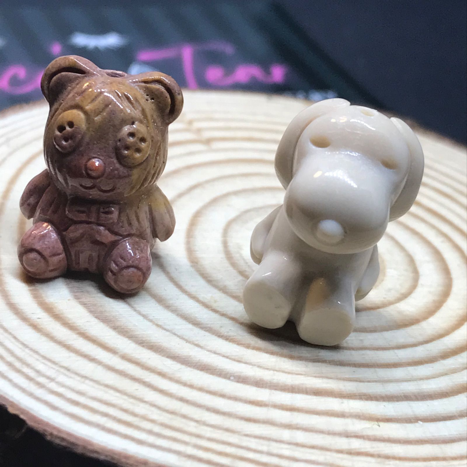 ♤ ♣︎アラシャンゴビメノウ♧ ♠︎ クマちゃんONLY貫通穴ありパーツ 