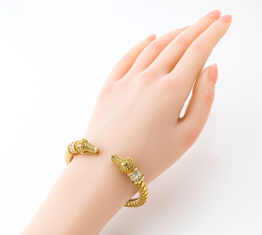 キーゼルシュタイン コード Kieselstein-Cord ワニモチーフ トル  