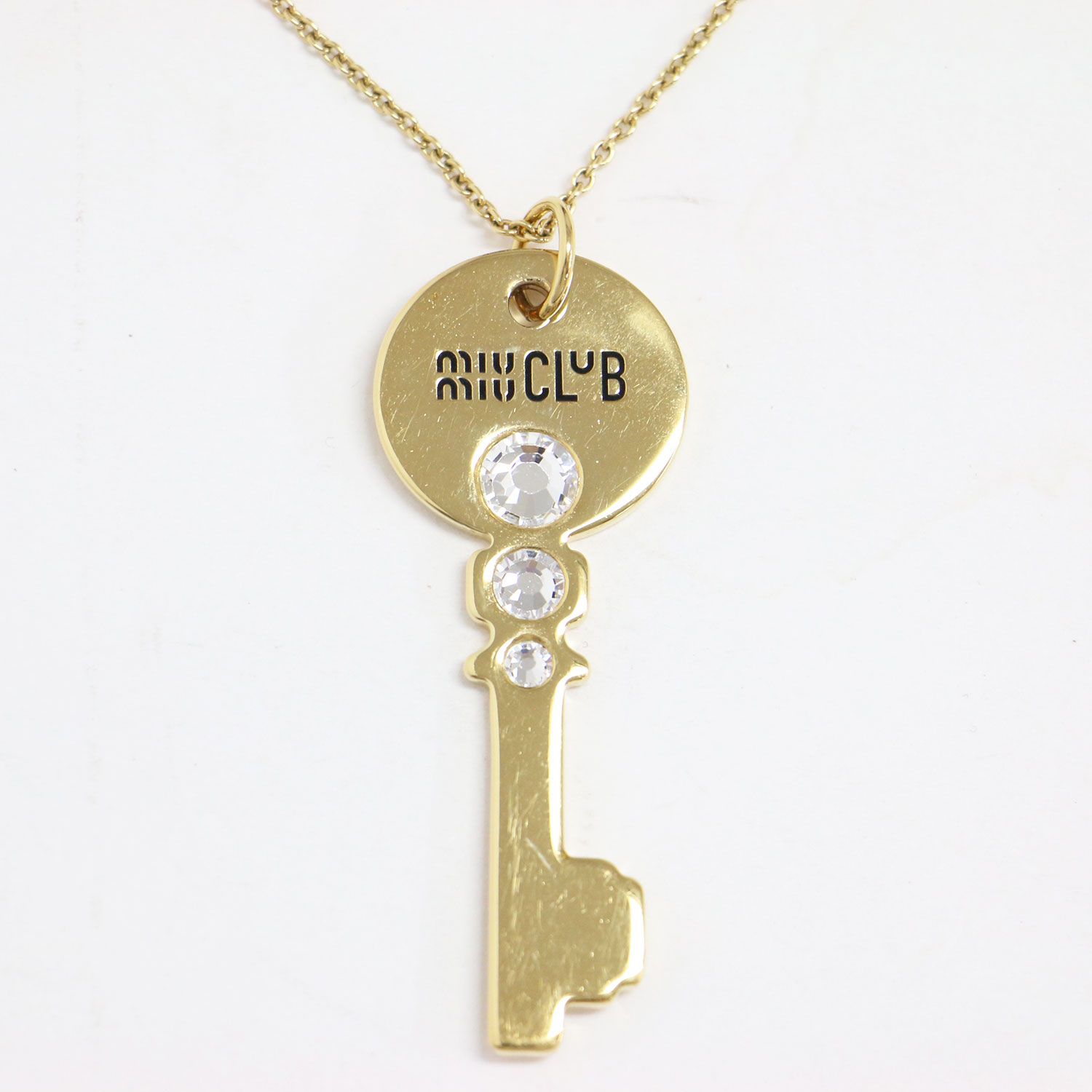 MIUMIU ミュウミュウ キーモチーフ メタル ネックレス / チェーン