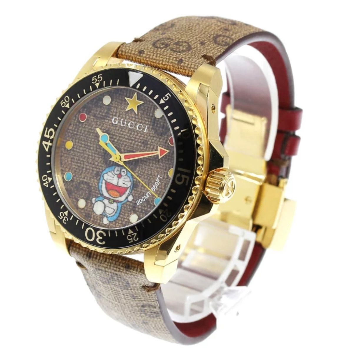 専用【超レア！初コラボ商品】DORAEMON x GUCCI ウォッチ 30周年 超レア！初コラボ商品】新品 DORAEMON x GUCCI ウォッチ 30周年