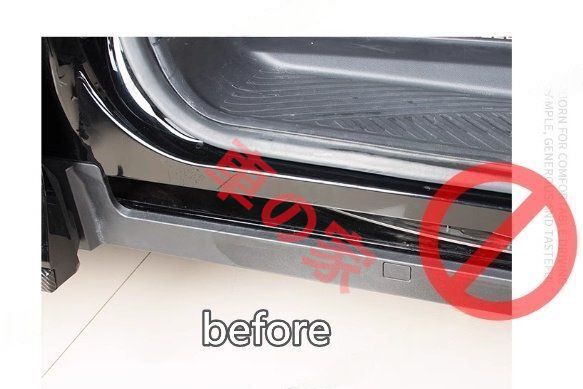 トヨタ アルファード ヴェルファイア40系 敷居ストリップ下 トリム 保護カバー ダストカバー 2p