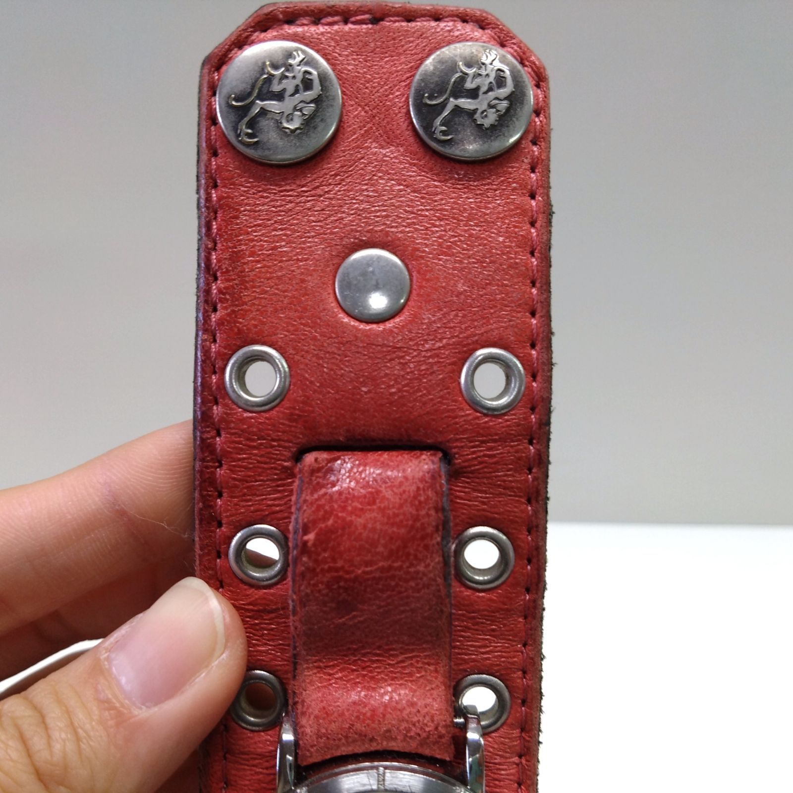 TIGER & BUNNY コラボ RED MONKEY 時計 レザー ウォッチ バーナビー 