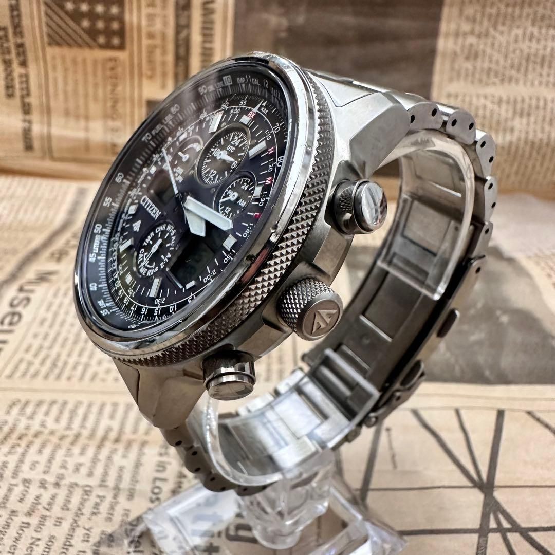 CITIZEN プロマスター　スカイ　u680 チタン 人気モデル プロマスター スカイ 電波ソーラー 軽量チタン U680