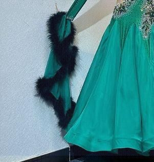 オーダーメイド 社交ダンス衣装 スタンダードドレス フロート付