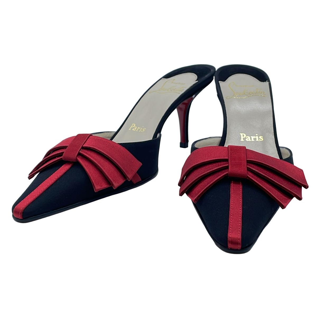 Christian Louboutinクリスチャンルブタンポインテッド39レッド Christian Louboutin クリスチャンルブタン ポインテッドトゥ