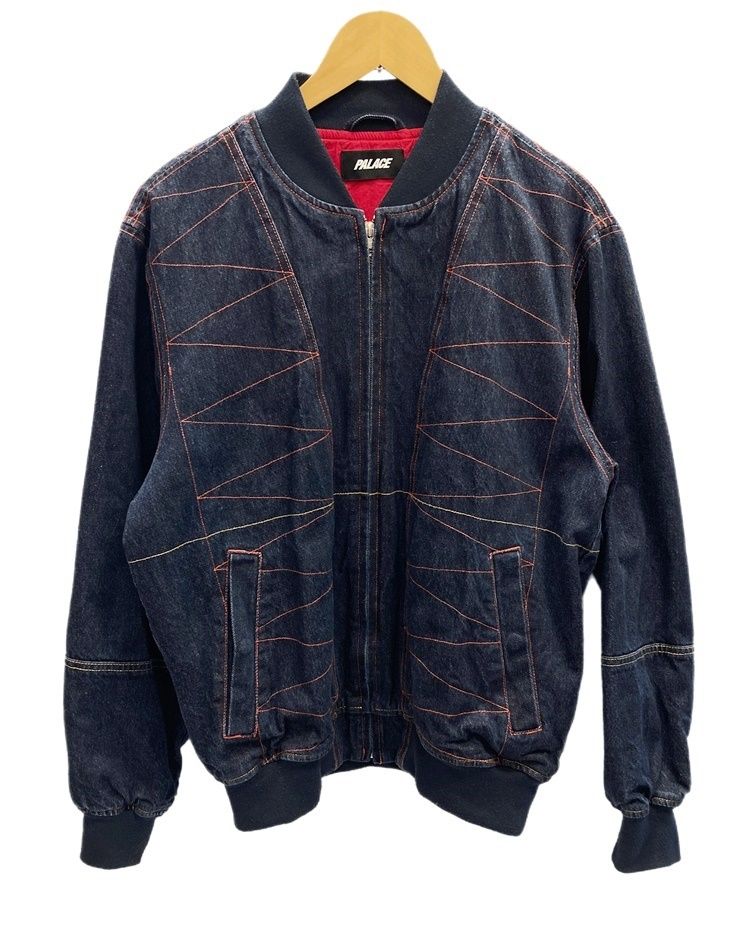 パレス PALACE Talica Jacket INDIGO WASH 19AW デニム ジャケット ブルゾン ジャケット ロゴ ネイビー Mサイズ  101MT-1969 - メルカリ