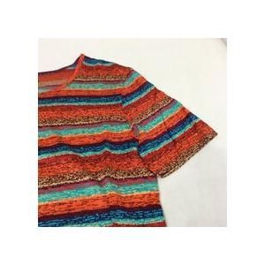 【MISSONI/ミッソーニ】半袖カットソー ボーダー　イタリア製　マルチカラー MISSONI/ミッソーニ】半袖カットソー ボーダー イタリア製
