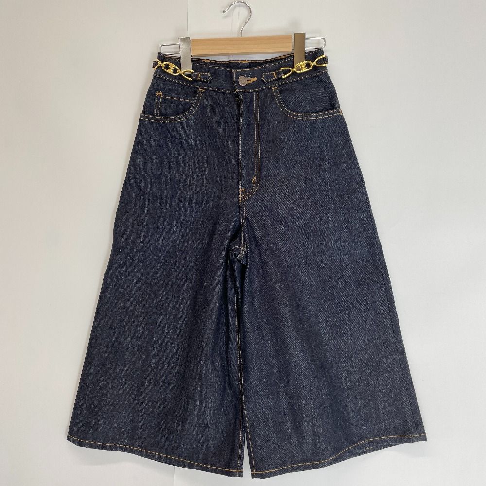 ワイフさん専用です。セリーヌキュロットパンツ セリーヌ CELINE *ウールツイルキュロットパンツ*40ブラックワイド