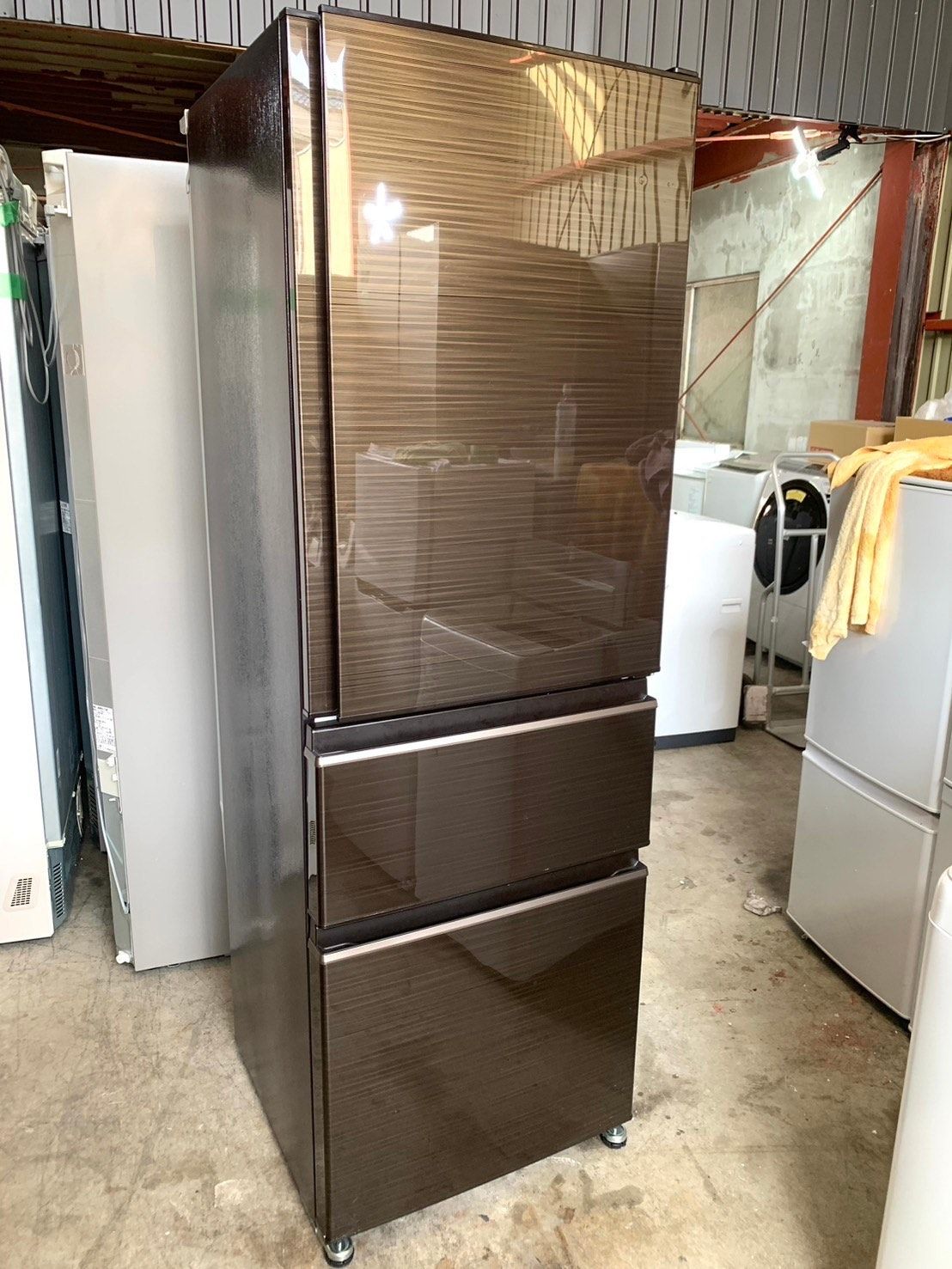 美品 MITSUBISHI 三菱電機 365L 3ドア冷蔵庫 MR-CX37G 2022年製