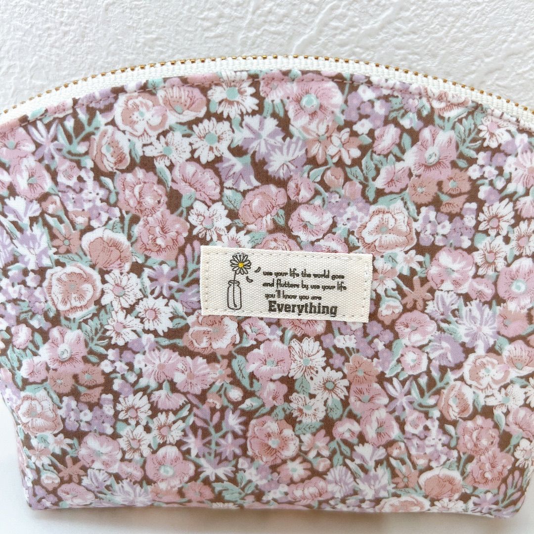 リバティ チャイブシュナーベル シェルポーチ(18cmファスナー)化粧  