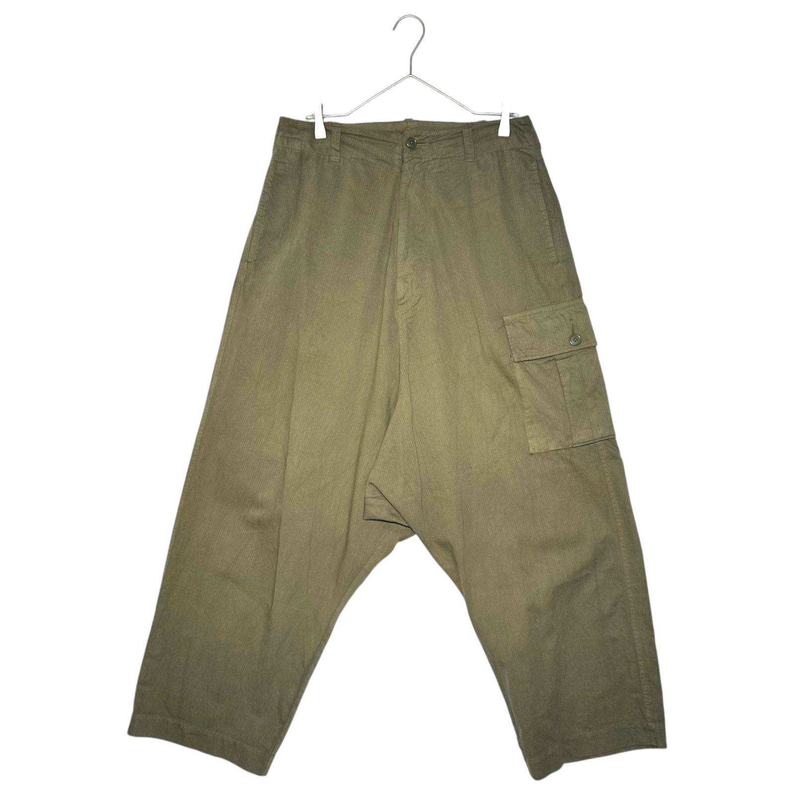 ヨウジヤマモト プールオム　リネン コットン　カーゴパンツ　メンズ　スラックス 中古・古着通販】Yohji Yamamoto pour homme (ヨウジヤマモト