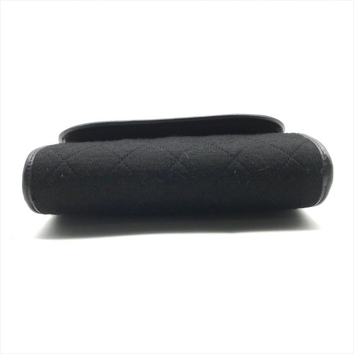 美品 CHANEL シャネル ココマーク マトラッセ コットンジャージ ミニ  