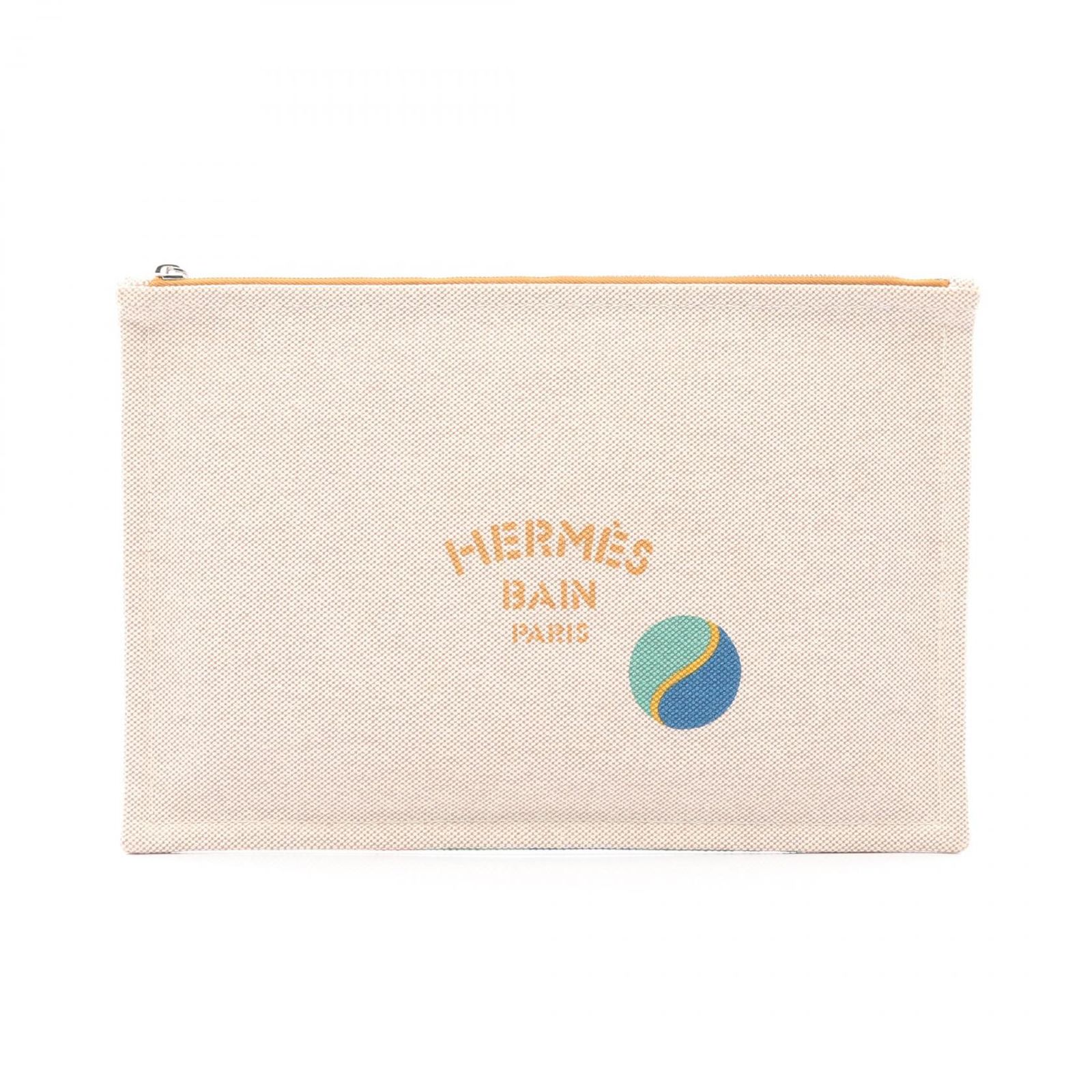 エルメス HERMES ポーチ Balles au Bond キャメル レザー バル オ ボン レディース Used A