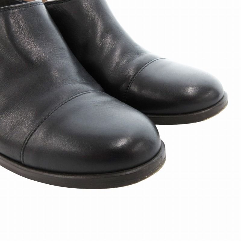 良品】✨マーガレットハウエル 24cm サイドゴアブーツ 黒 レザー