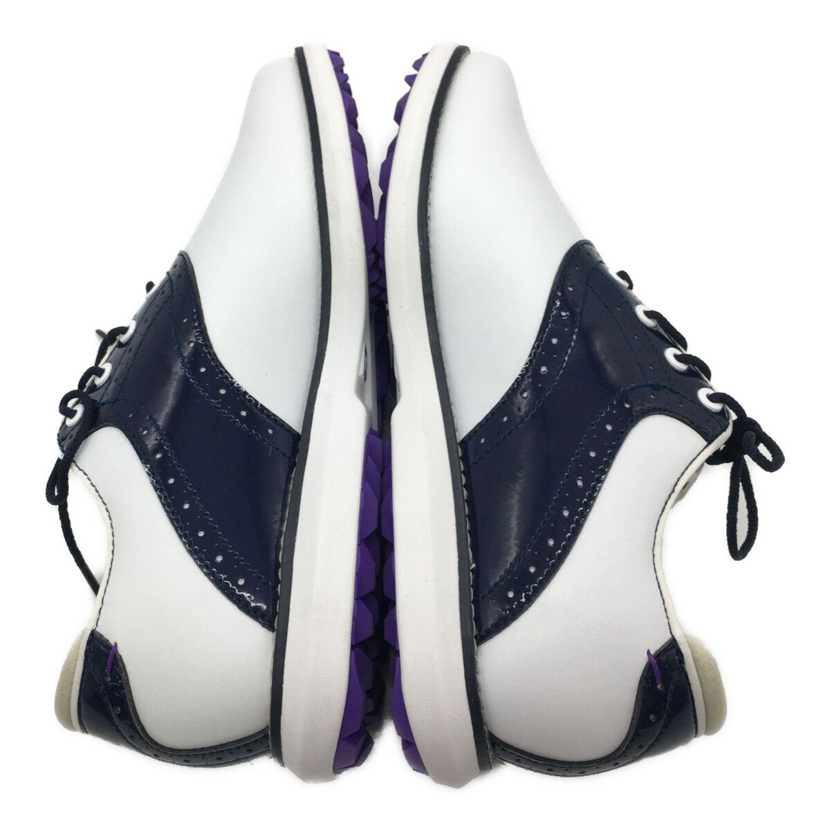 フットジョイ FootJoy ゴルフシューズ 24.5 ホワイト ネイビー