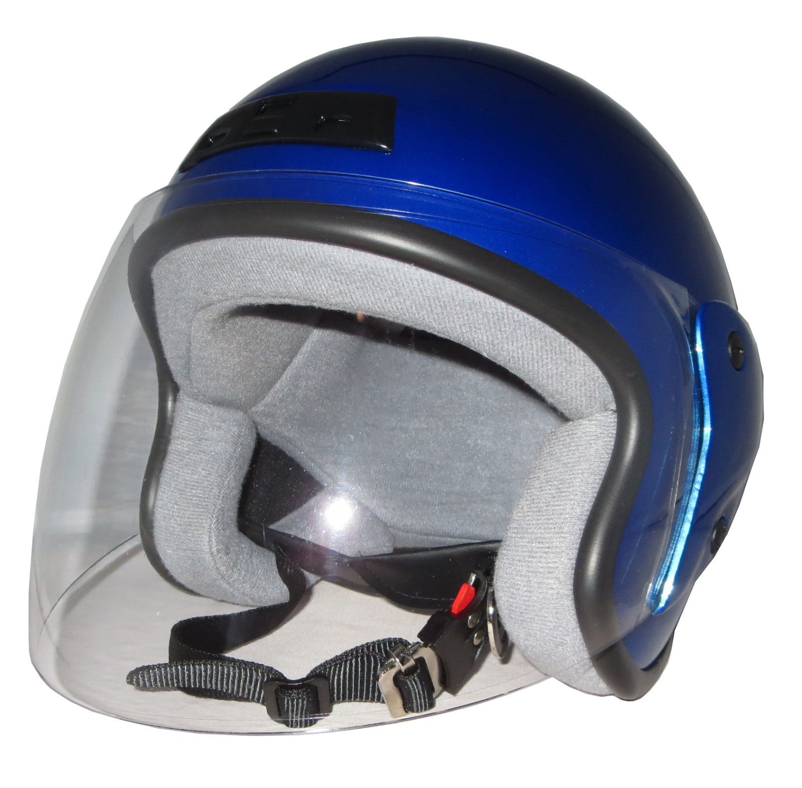 新品！ ZK-400 ヘルメットジェットヘルメット【メタリックブルー 】 SG 