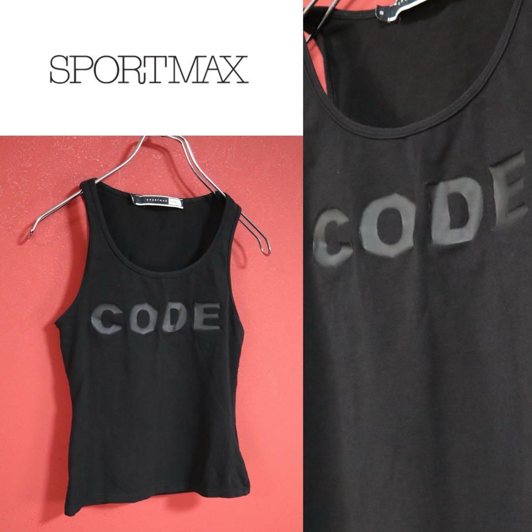 SPORTMAX CODE スポーツマックスコード ロゴプリント タンクトップ 