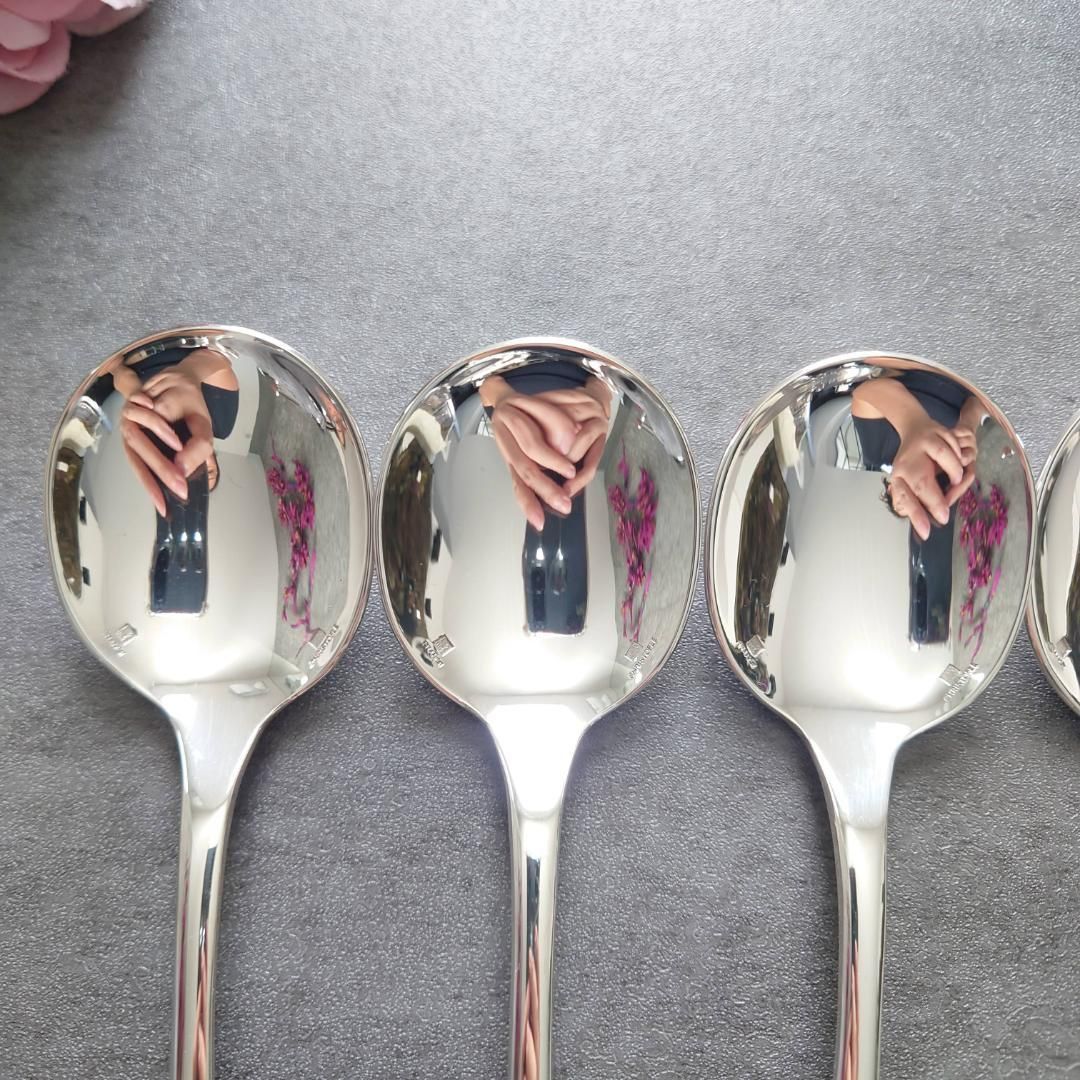 クリストフル フィデリオ コンソメスプーン 6点