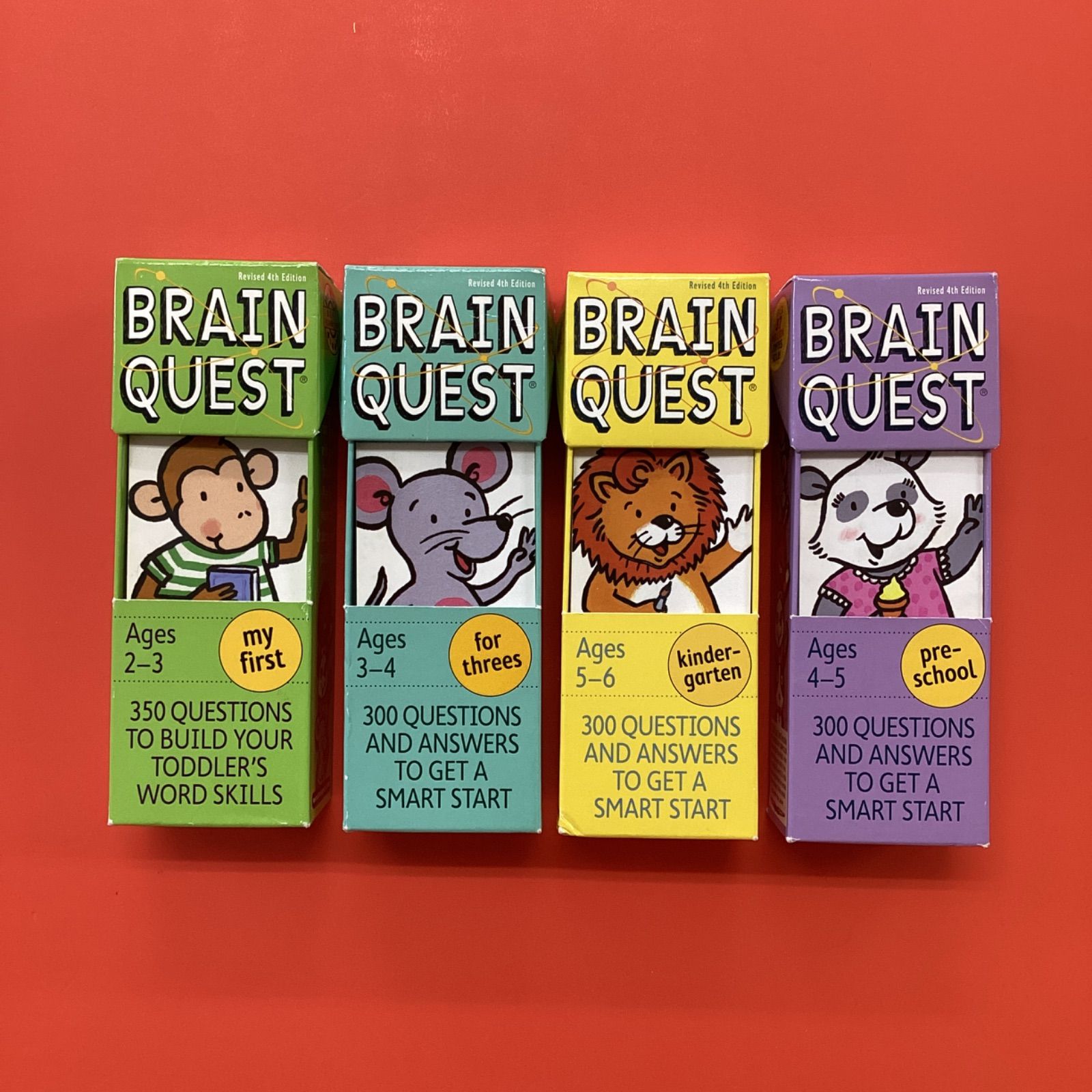 Brain quest Biscuit my first マイヤペン対応 Brain Quest ブレインクエスト Q&A Cards 4冊セット lp_a13_1050