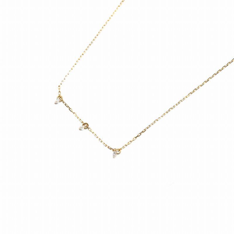 アーカー AHKAH ネックレス ペンダント Au750 ダイヤモンド 0.09