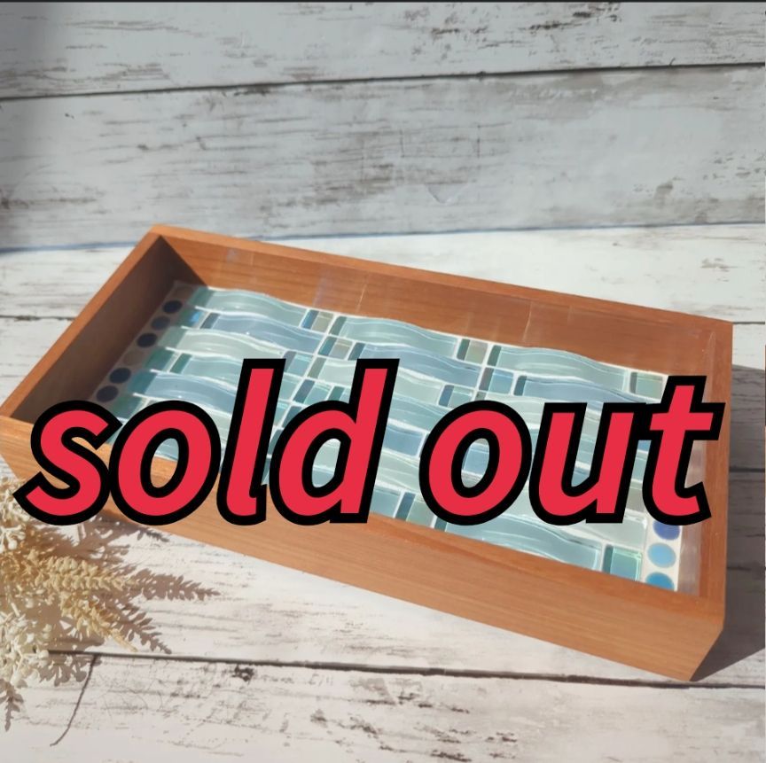 タイルトレー カフェトレー ハンドメイド