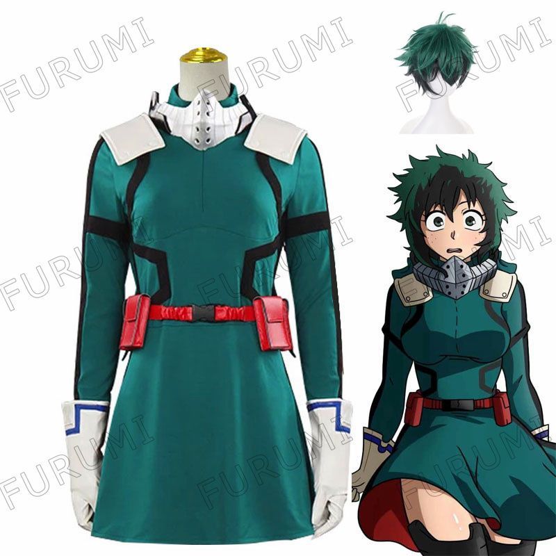 緑谷出久 コスプレ衣装 ウィッグ付き カツラ 僕のヒーロー