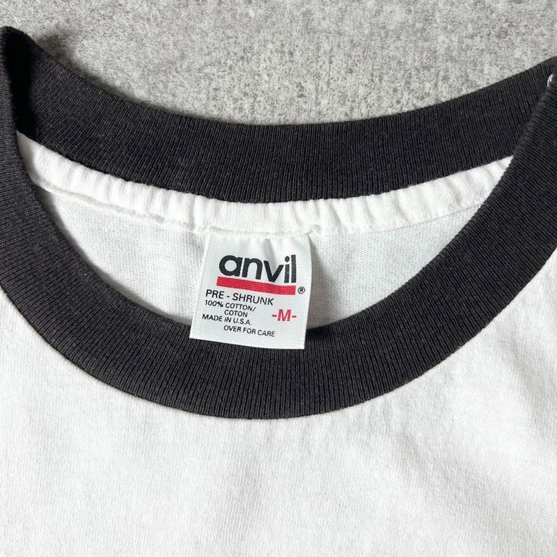 anvil 90s ビンテージ　アメリカ製　USA製　リンガーtee リンガー VINTAGE 90s L Ringer Tee -anvil- – ユウユウジテキ