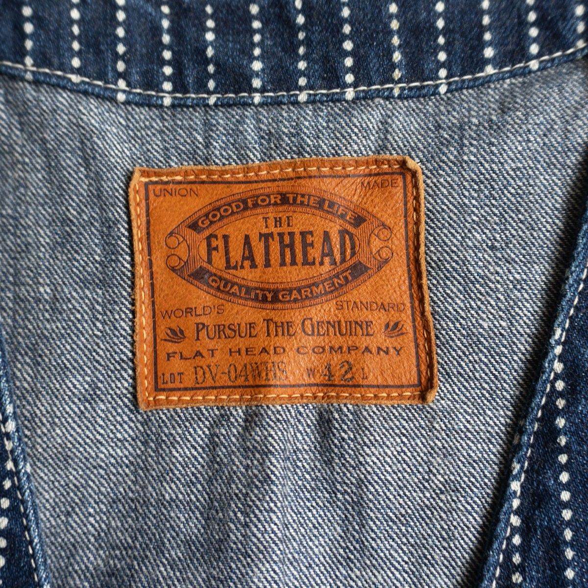 フラットヘッド ベスト ブラック サイズ42 フラットヘッド