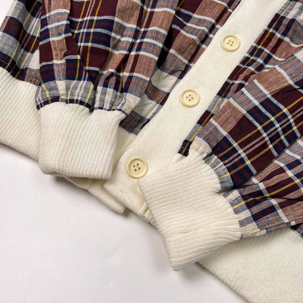 70s 当時物 VAN JAC ヴァンヂャケット SPORTSWEAR マドラスチェック柄 