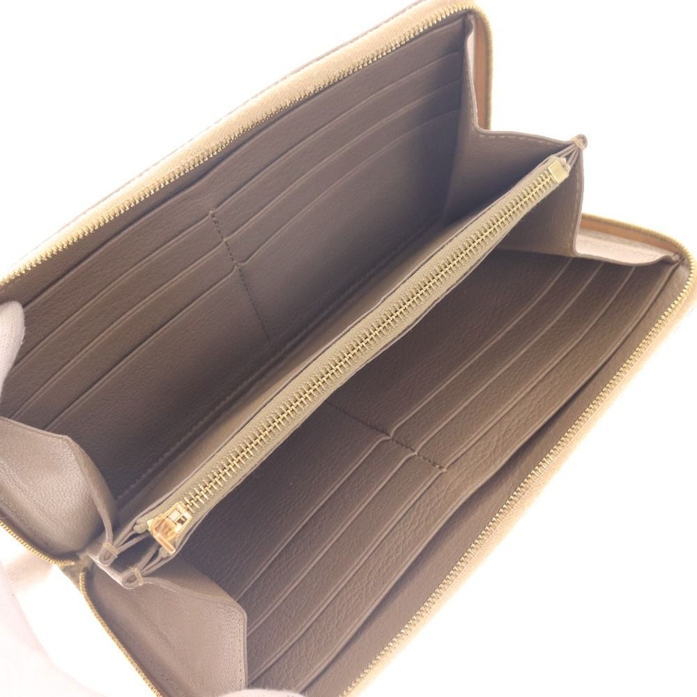 □ セリーヌ 長財布 財布 ラウンドファスナー レディース ベージュ 袋