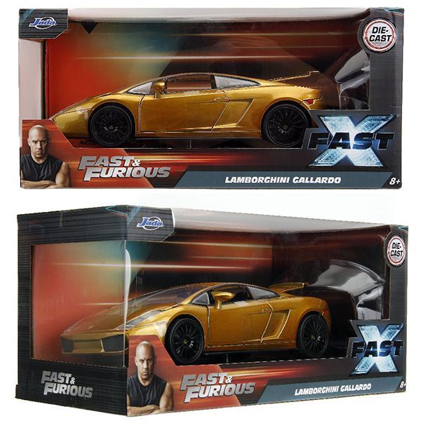 【激レア】ワイルドスピード　ダイキャストカー　ランボルギーニ ゴールドバージョン JADATOYS 1:24 ワイルドスピードダイキャストカー LAMBORGHINI