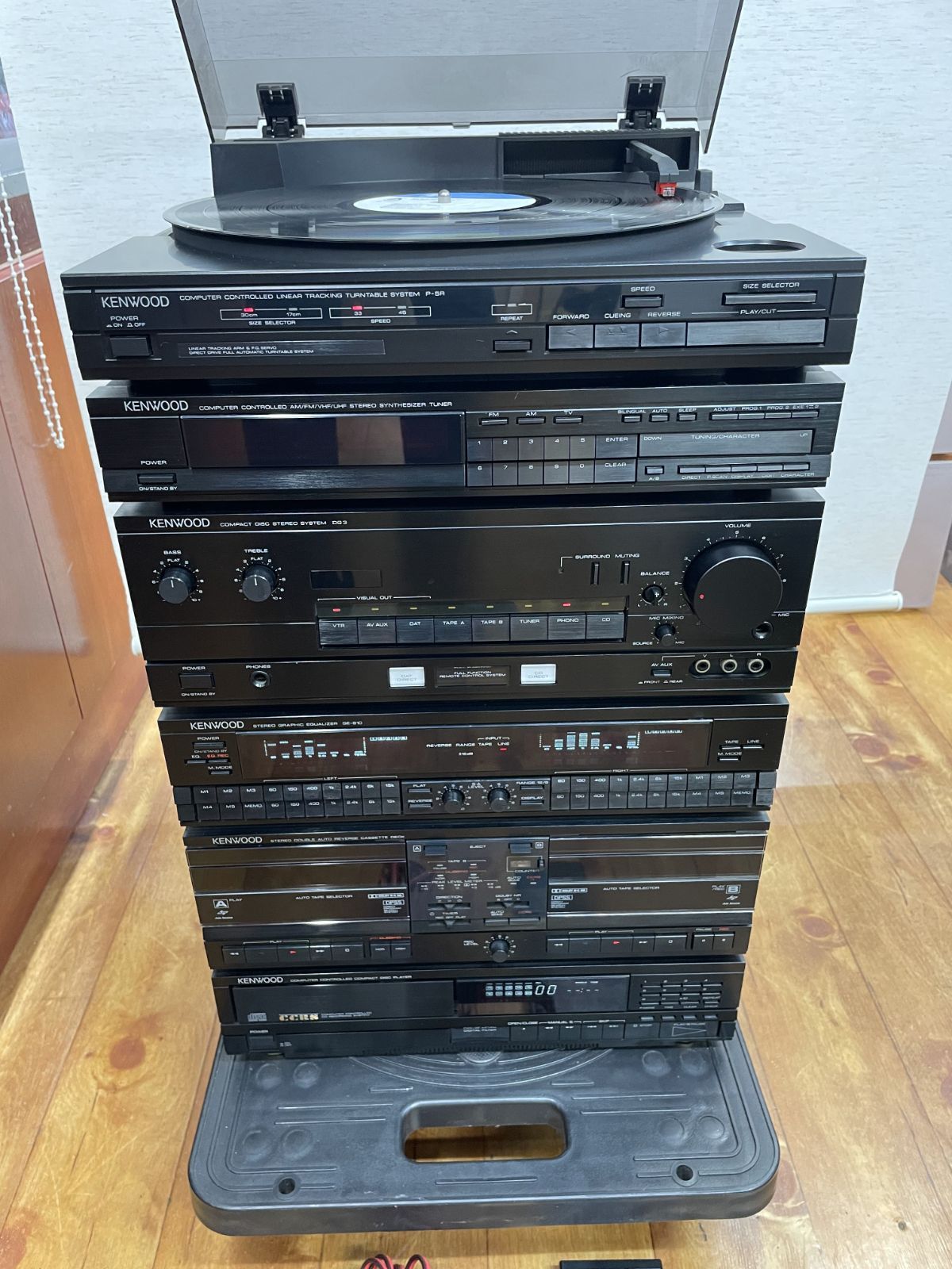 KENWOOD ケンウッド システムコンポ DG3 P-5R T-7R A-3R GE-810 X-5WR DP-5R ジャンク スピーカー無し