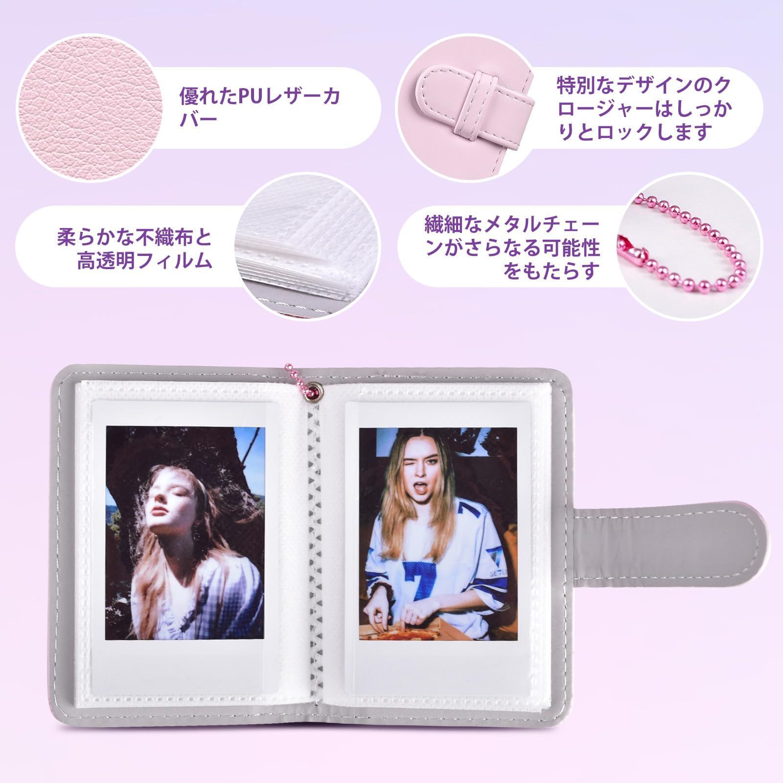 数量限定】HIYQIN チェキ アルバム ３冊セット，Fujifilm instax mini