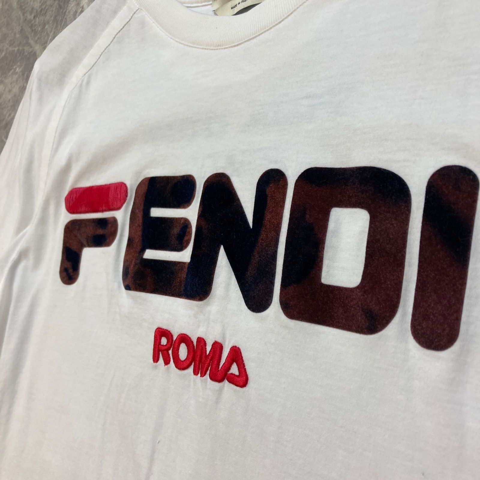 フェンディ　フィラ　コラボTシャツ 楽天市場】【中古】【メンズ/レディース】 FENDI フェンディ