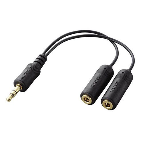 [Brand New, Ships in 5 Business Days] ELECOM Audio Video Cable for iPod (Black) (IPC-AS/BK)